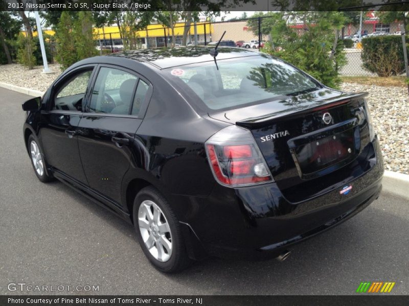 Super Black / Beige 2012 Nissan Sentra 2.0 SR