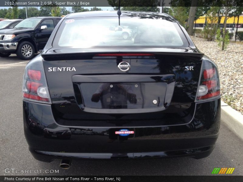 Super Black / Beige 2012 Nissan Sentra 2.0 SR