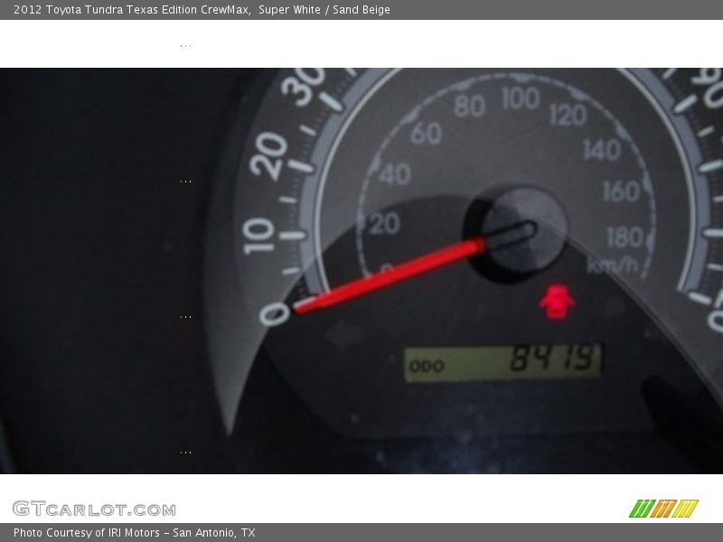 Super White / Sand Beige 2012 Toyota Tundra Texas Edition CrewMax