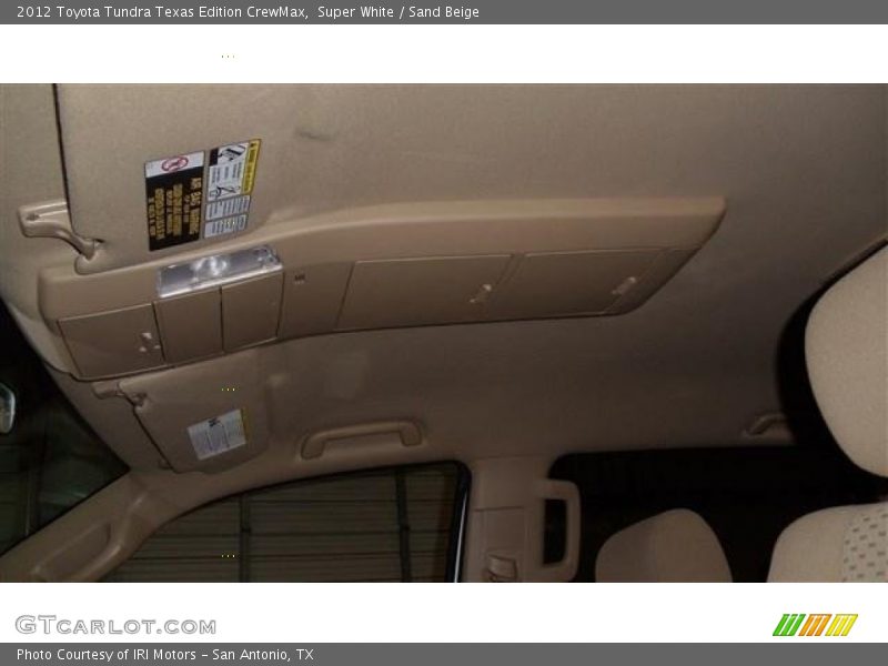 Super White / Sand Beige 2012 Toyota Tundra Texas Edition CrewMax