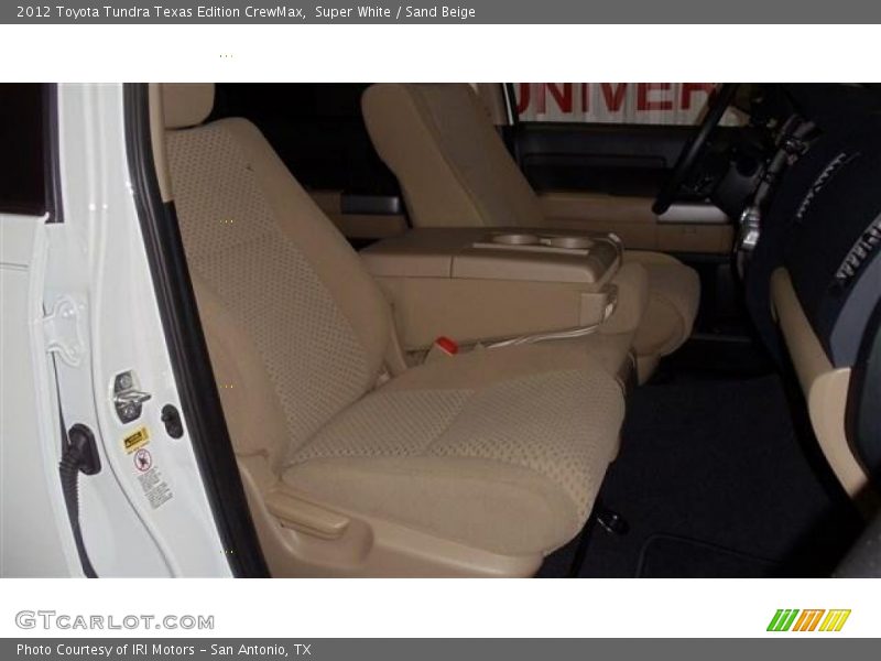 Super White / Sand Beige 2012 Toyota Tundra Texas Edition CrewMax