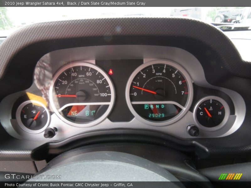 Black / Dark Slate Gray/Medium Slate Gray 2010 Jeep Wrangler Sahara 4x4