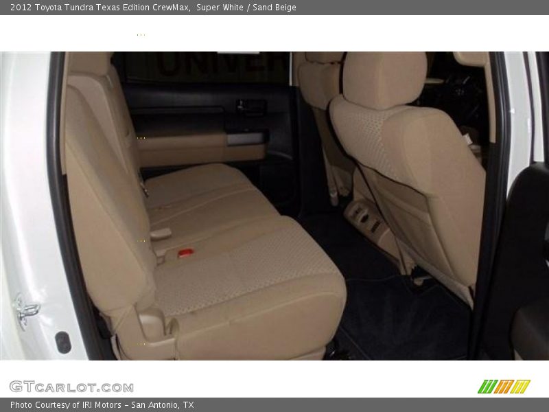 Super White / Sand Beige 2012 Toyota Tundra Texas Edition CrewMax