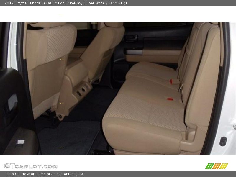 Super White / Sand Beige 2012 Toyota Tundra Texas Edition CrewMax