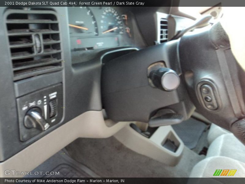 Forest Green Pearl / Dark Slate Gray 2001 Dodge Dakota SLT Quad Cab 4x4