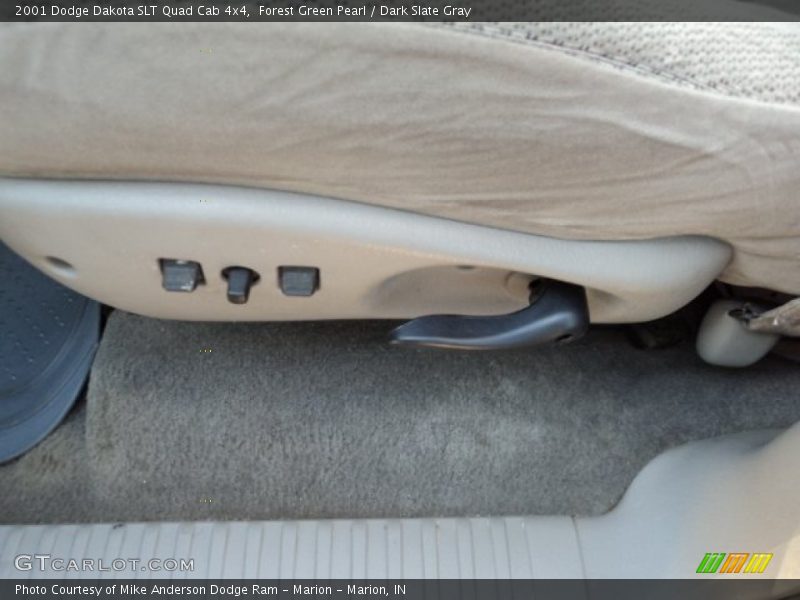 Forest Green Pearl / Dark Slate Gray 2001 Dodge Dakota SLT Quad Cab 4x4