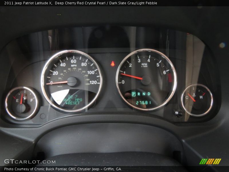 Deep Cherry Red Crystal Pearl / Dark Slate Gray/Light Pebble 2011 Jeep Patriot Latitude X