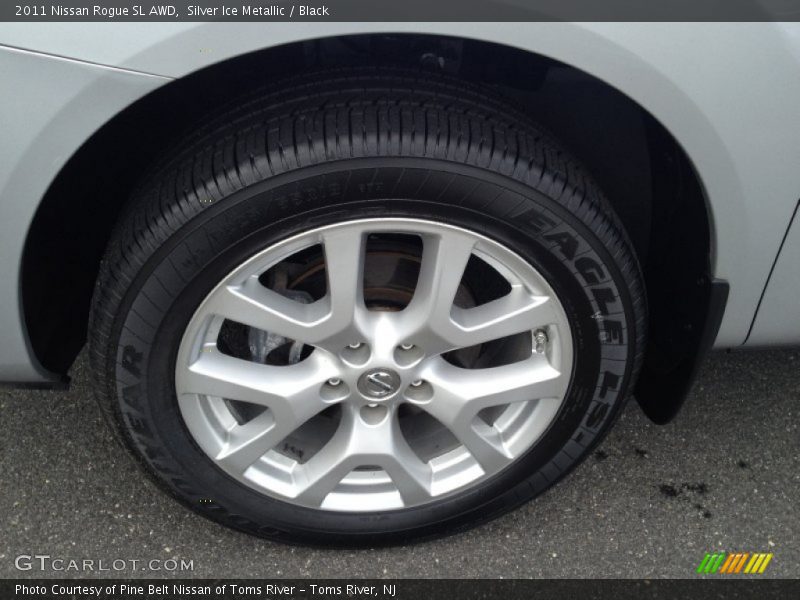 Silver Ice Metallic / Black 2011 Nissan Rogue SL AWD