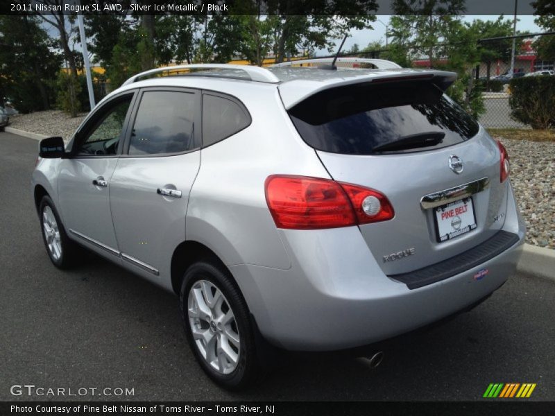 Silver Ice Metallic / Black 2011 Nissan Rogue SL AWD