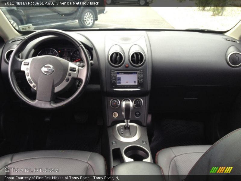 Silver Ice Metallic / Black 2011 Nissan Rogue SL AWD