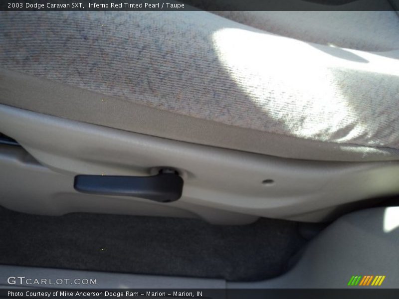 Inferno Red Tinted Pearl / Taupe 2003 Dodge Caravan SXT
