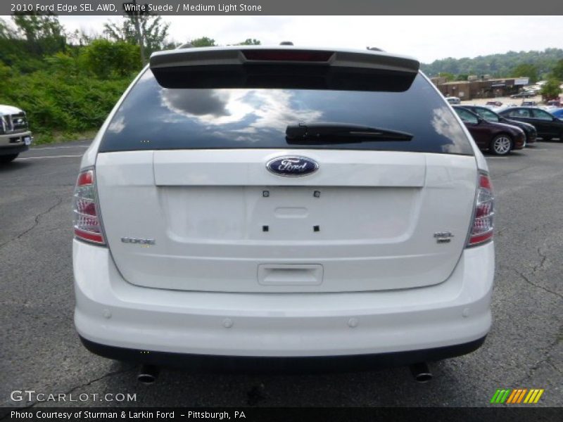 White Suede / Medium Light Stone 2010 Ford Edge SEL AWD