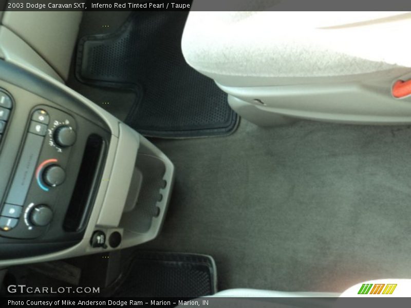 Inferno Red Tinted Pearl / Taupe 2003 Dodge Caravan SXT