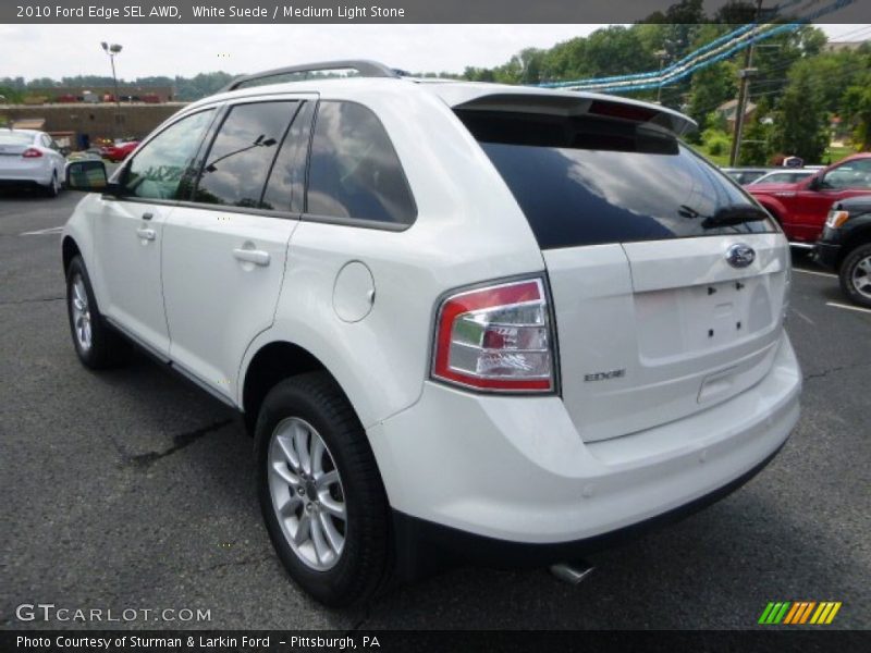 White Suede / Medium Light Stone 2010 Ford Edge SEL AWD