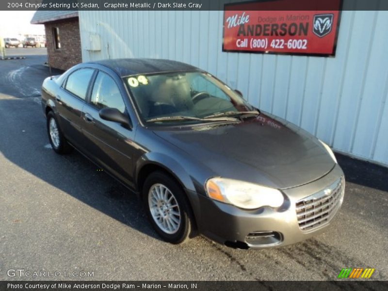 Graphite Metallic / Dark Slate Gray 2004 Chrysler Sebring LX Sedan