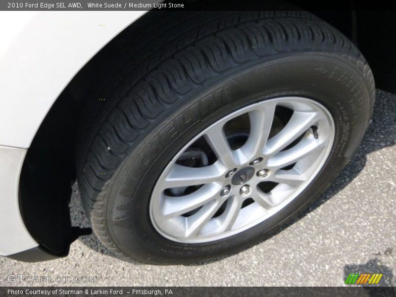 White Suede / Medium Light Stone 2010 Ford Edge SEL AWD