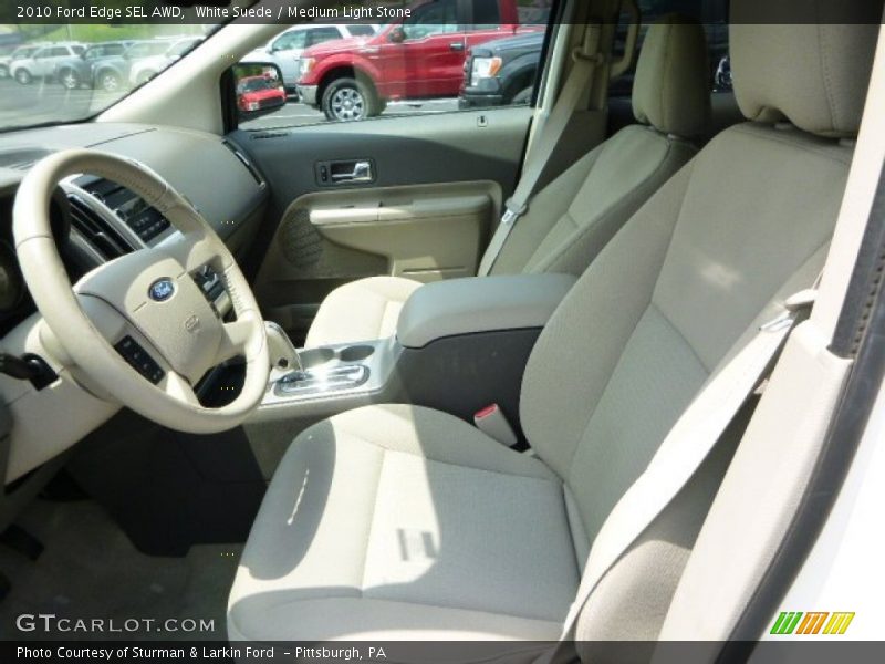 White Suede / Medium Light Stone 2010 Ford Edge SEL AWD