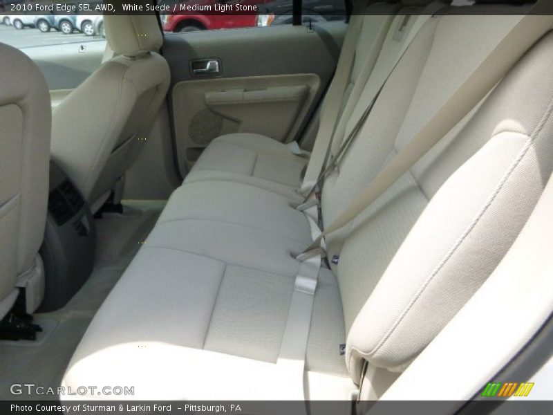 White Suede / Medium Light Stone 2010 Ford Edge SEL AWD