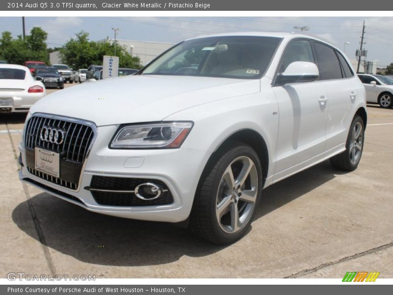 Glacier White Metallic / Pistachio Beige 2014 Audi Q5 3.0 TFSI quattro