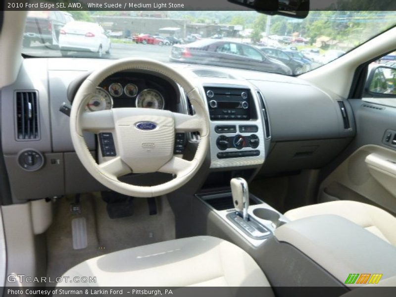 White Suede / Medium Light Stone 2010 Ford Edge SEL AWD