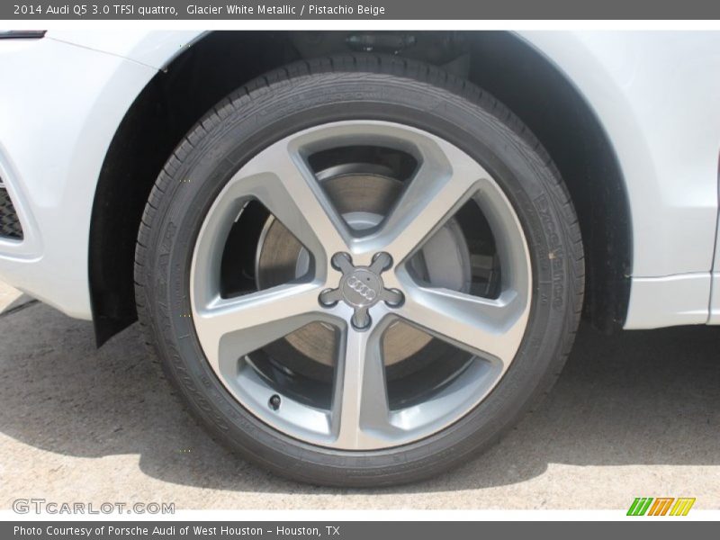 Glacier White Metallic / Pistachio Beige 2014 Audi Q5 3.0 TFSI quattro