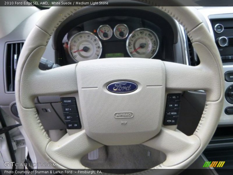 White Suede / Medium Light Stone 2010 Ford Edge SEL AWD