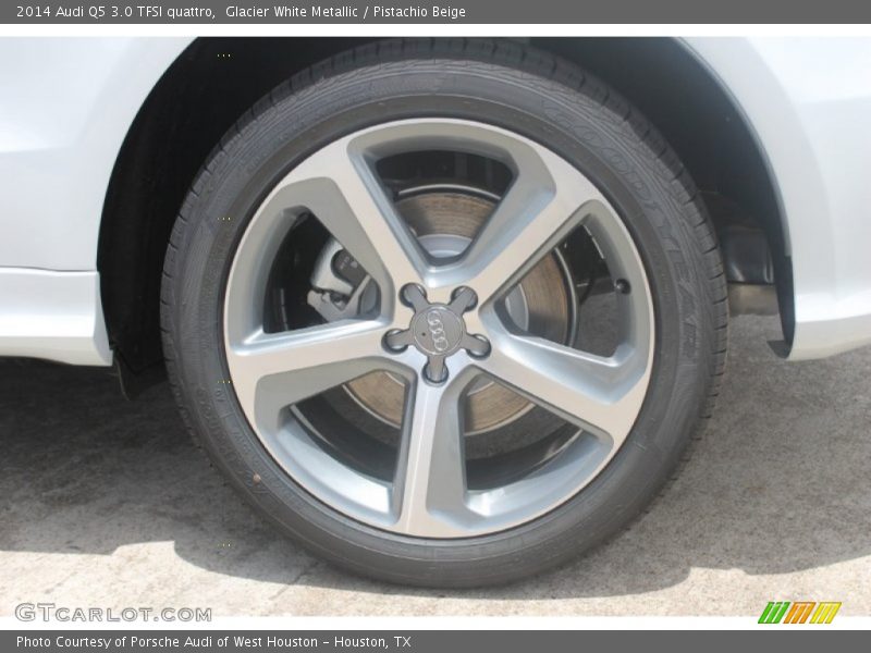 Glacier White Metallic / Pistachio Beige 2014 Audi Q5 3.0 TFSI quattro