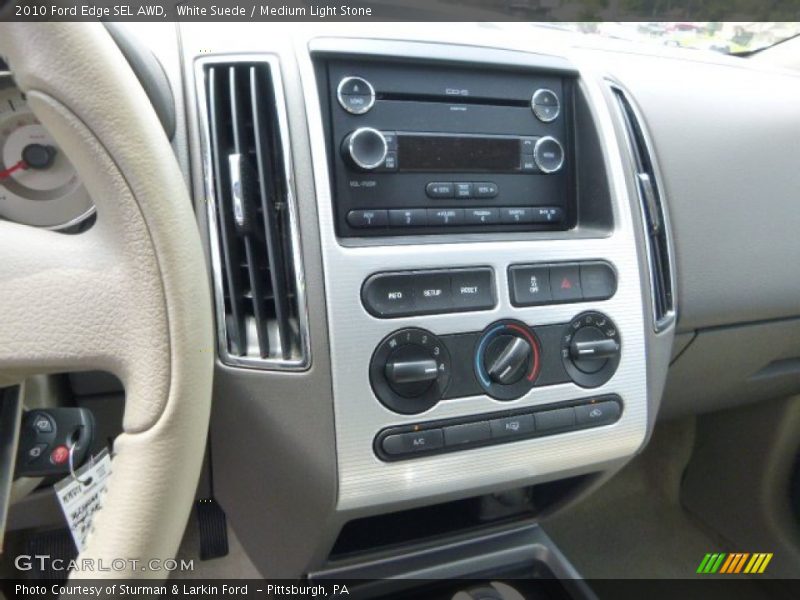 White Suede / Medium Light Stone 2010 Ford Edge SEL AWD