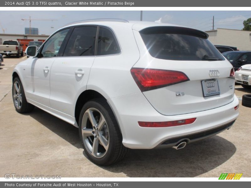Glacier White Metallic / Pistachio Beige 2014 Audi Q5 3.0 TFSI quattro