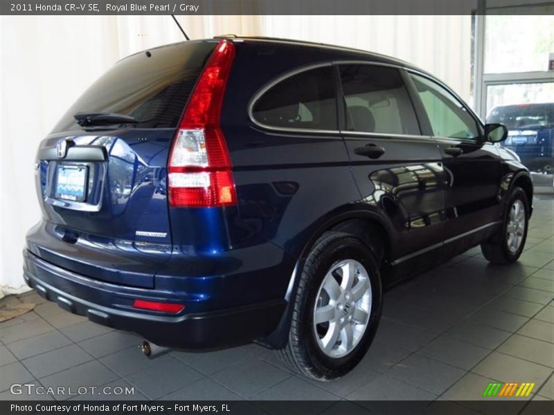 Royal Blue Pearl / Gray 2011 Honda CR-V SE