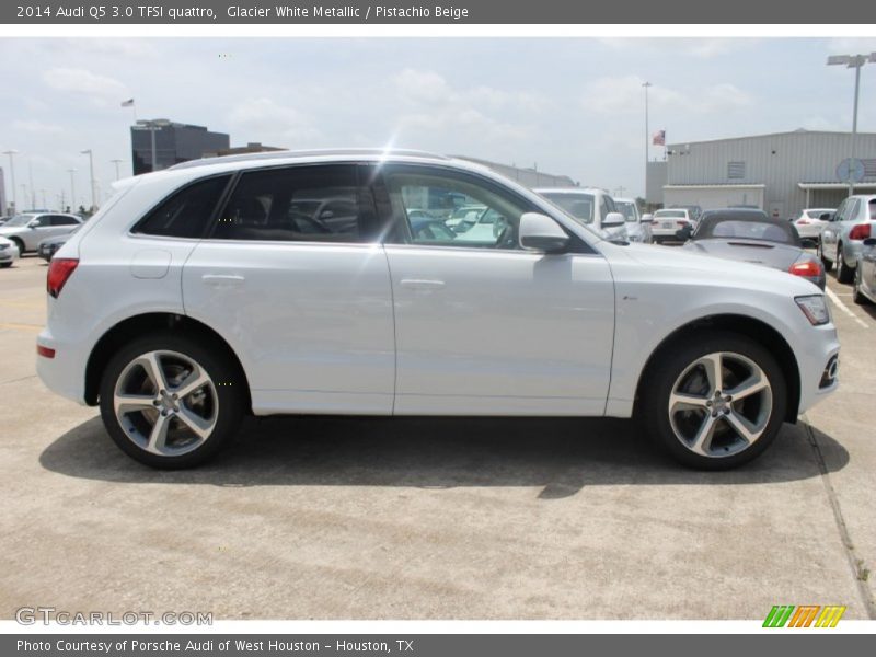 Glacier White Metallic / Pistachio Beige 2014 Audi Q5 3.0 TFSI quattro