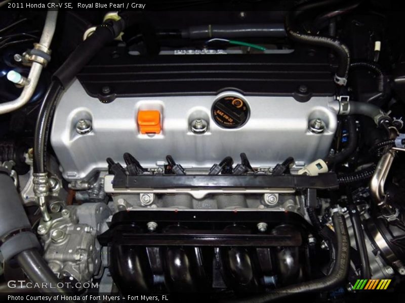 Royal Blue Pearl / Gray 2011 Honda CR-V SE