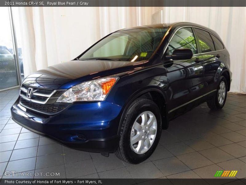 Royal Blue Pearl / Gray 2011 Honda CR-V SE