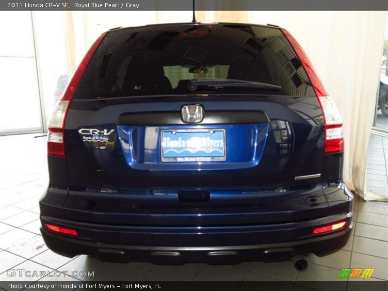Royal Blue Pearl / Gray 2011 Honda CR-V SE