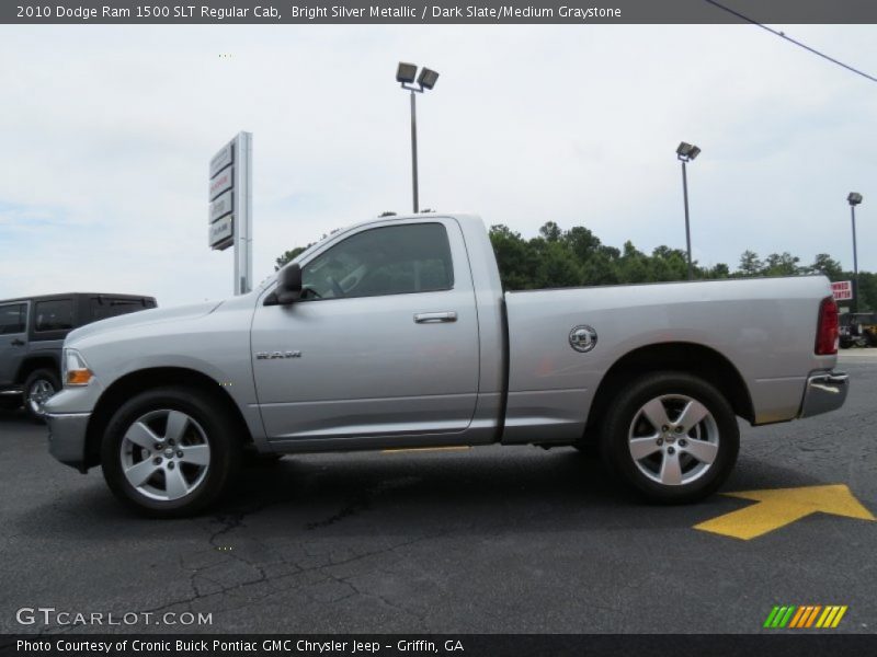 Bright Silver Metallic / Dark Slate/Medium Graystone 2010 Dodge Ram 1500 SLT Regular Cab