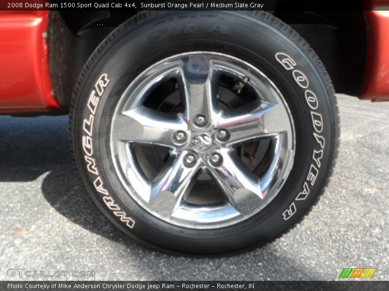 Sunburst Orange Pearl / Medium Slate Gray 2008 Dodge Ram 1500 Sport Quad Cab 4x4