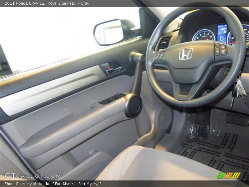 Royal Blue Pearl / Gray 2011 Honda CR-V SE