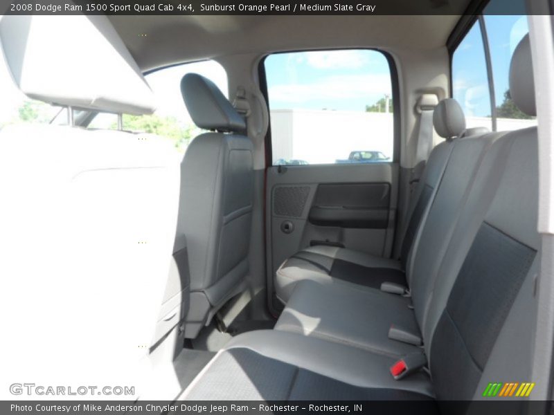 Sunburst Orange Pearl / Medium Slate Gray 2008 Dodge Ram 1500 Sport Quad Cab 4x4