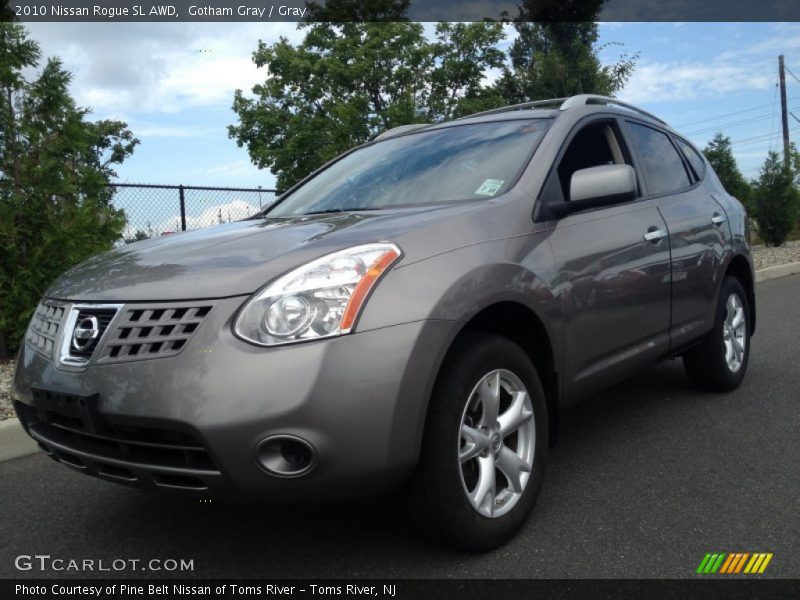 Gotham Gray / Gray 2010 Nissan Rogue SL AWD