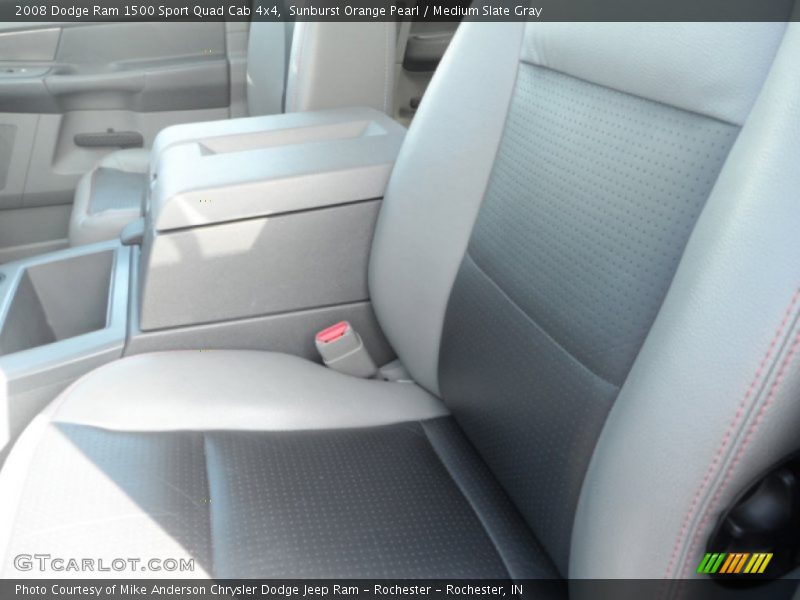 Sunburst Orange Pearl / Medium Slate Gray 2008 Dodge Ram 1500 Sport Quad Cab 4x4
