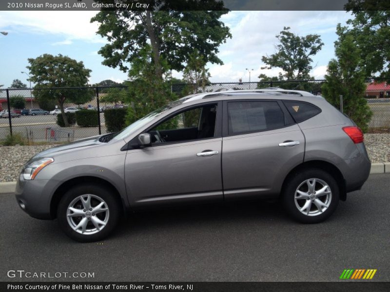 Gotham Gray / Gray 2010 Nissan Rogue SL AWD