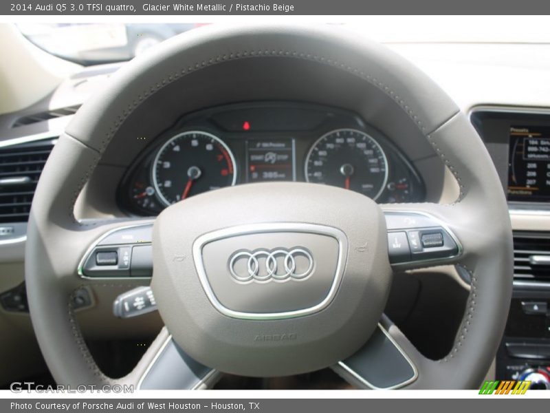 Glacier White Metallic / Pistachio Beige 2014 Audi Q5 3.0 TFSI quattro
