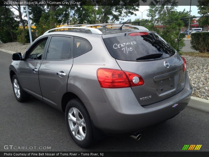 Gotham Gray / Gray 2010 Nissan Rogue SL AWD
