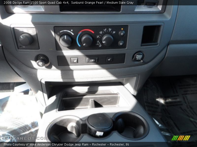 Sunburst Orange Pearl / Medium Slate Gray 2008 Dodge Ram 1500 Sport Quad Cab 4x4