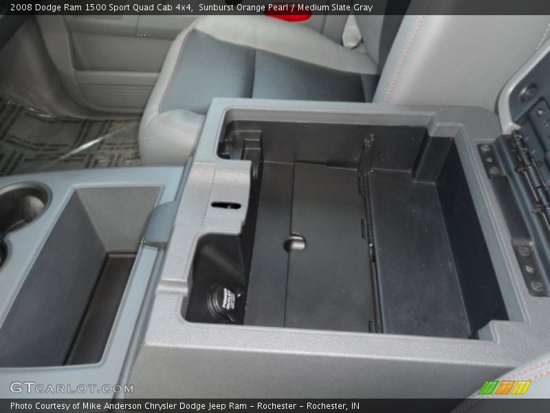 Sunburst Orange Pearl / Medium Slate Gray 2008 Dodge Ram 1500 Sport Quad Cab 4x4
