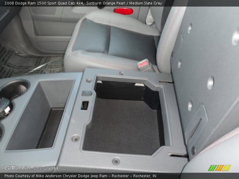 Sunburst Orange Pearl / Medium Slate Gray 2008 Dodge Ram 1500 Sport Quad Cab 4x4
