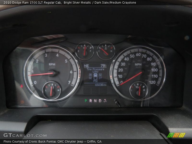 Bright Silver Metallic / Dark Slate/Medium Graystone 2010 Dodge Ram 1500 SLT Regular Cab