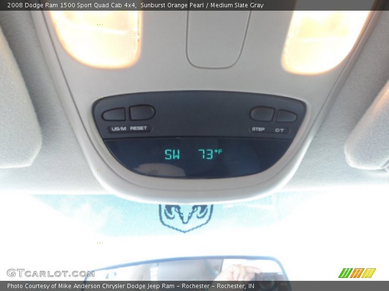 Sunburst Orange Pearl / Medium Slate Gray 2008 Dodge Ram 1500 Sport Quad Cab 4x4