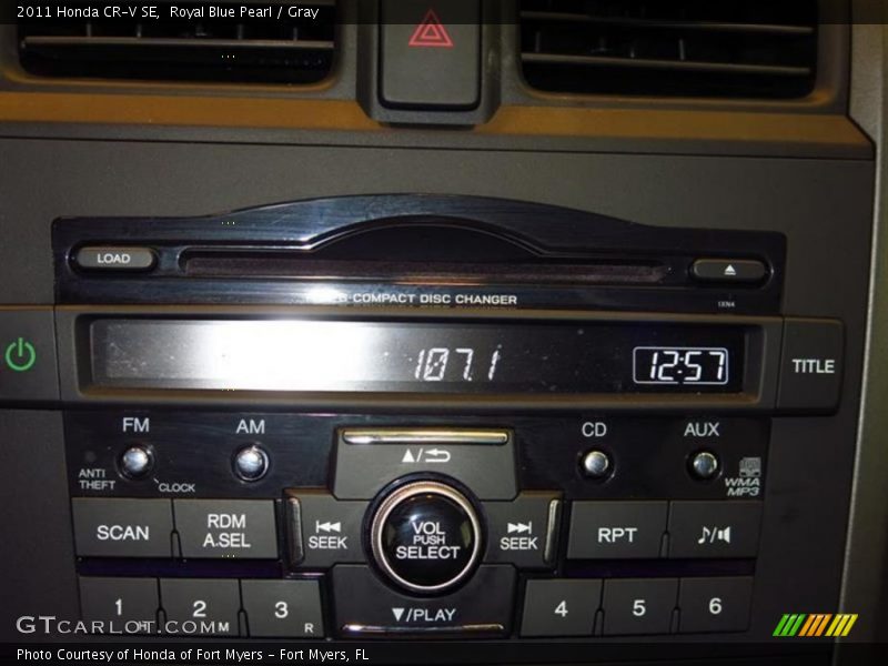 Royal Blue Pearl / Gray 2011 Honda CR-V SE