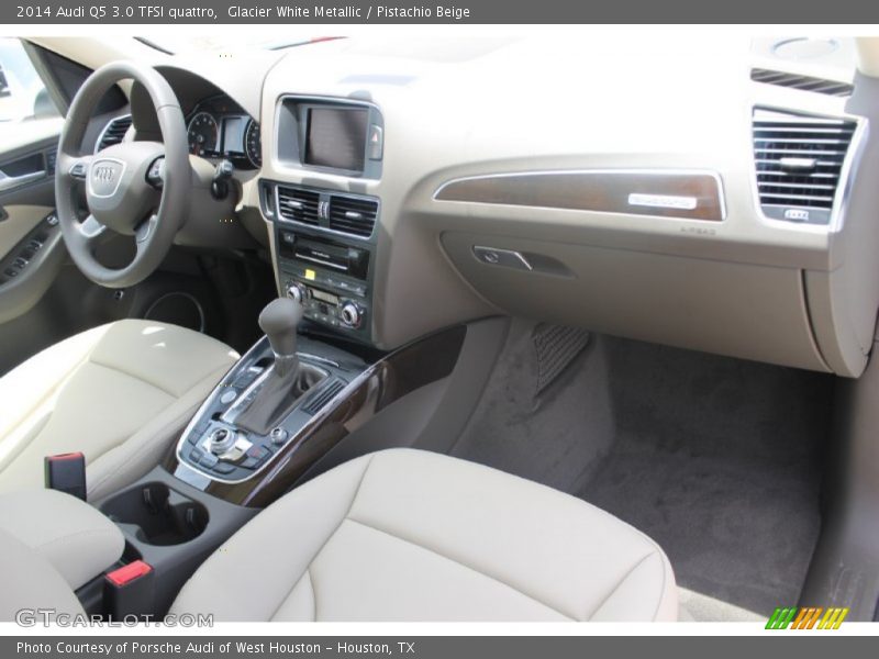 Glacier White Metallic / Pistachio Beige 2014 Audi Q5 3.0 TFSI quattro